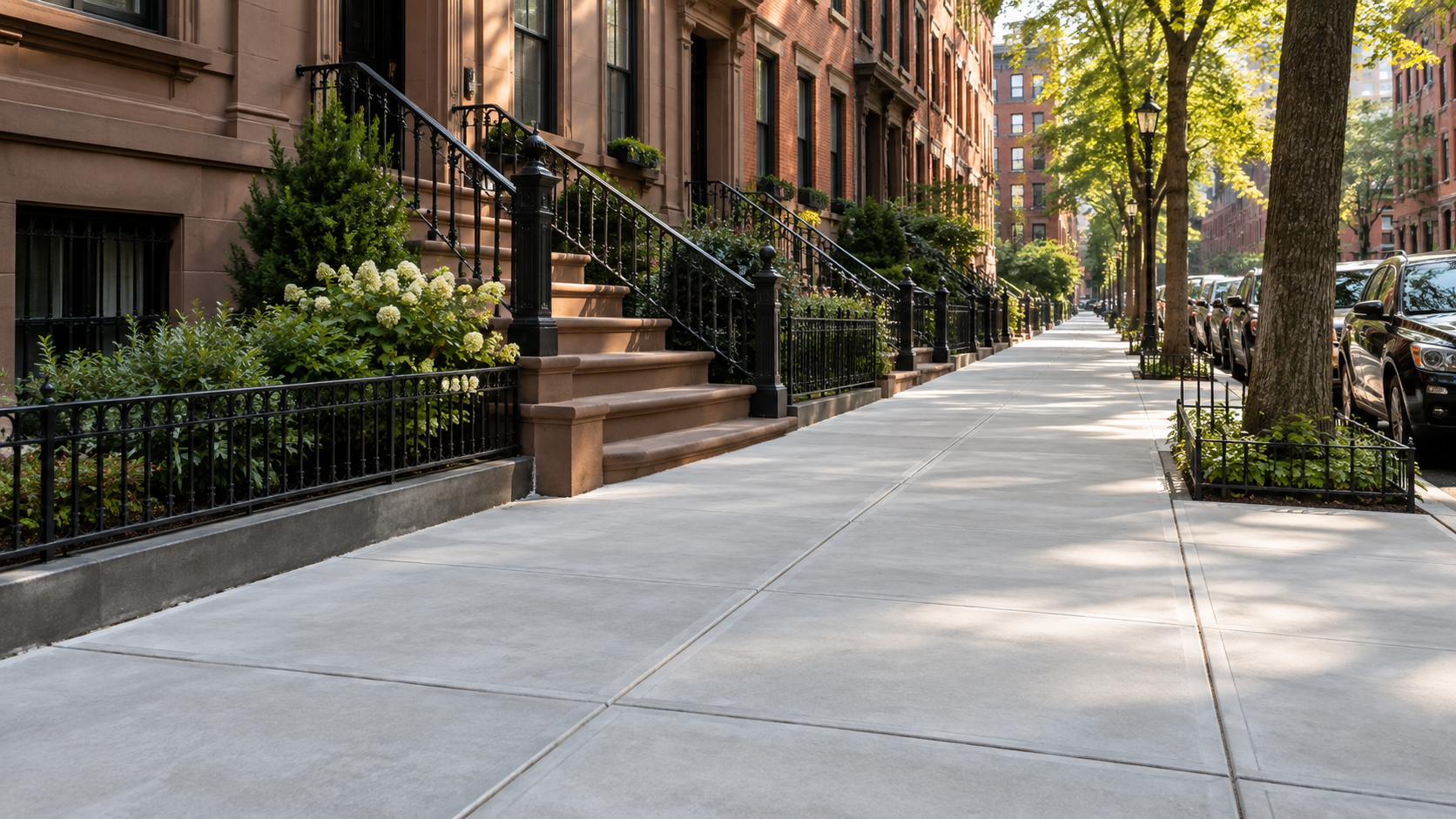 Concrete Sidewalk NYC project in New York