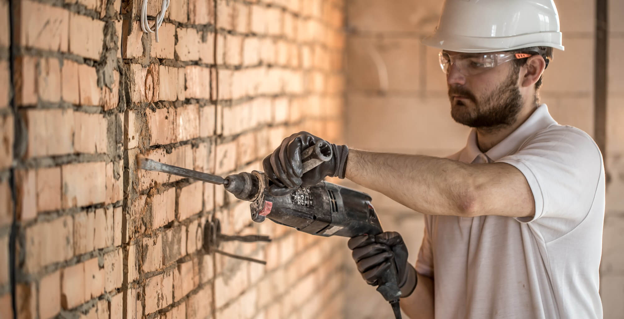 Stucco — Targeted repair work in progress